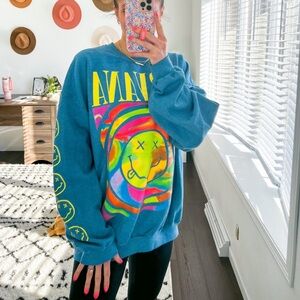 BLUE NIRVANA CREWNECK